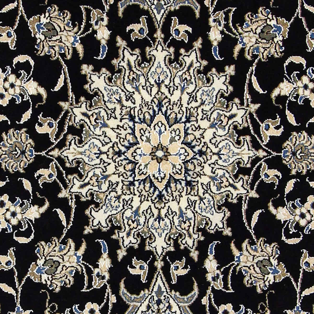 Perzisch tapijt - Nain - 207 x 146 cm - donkerblauw