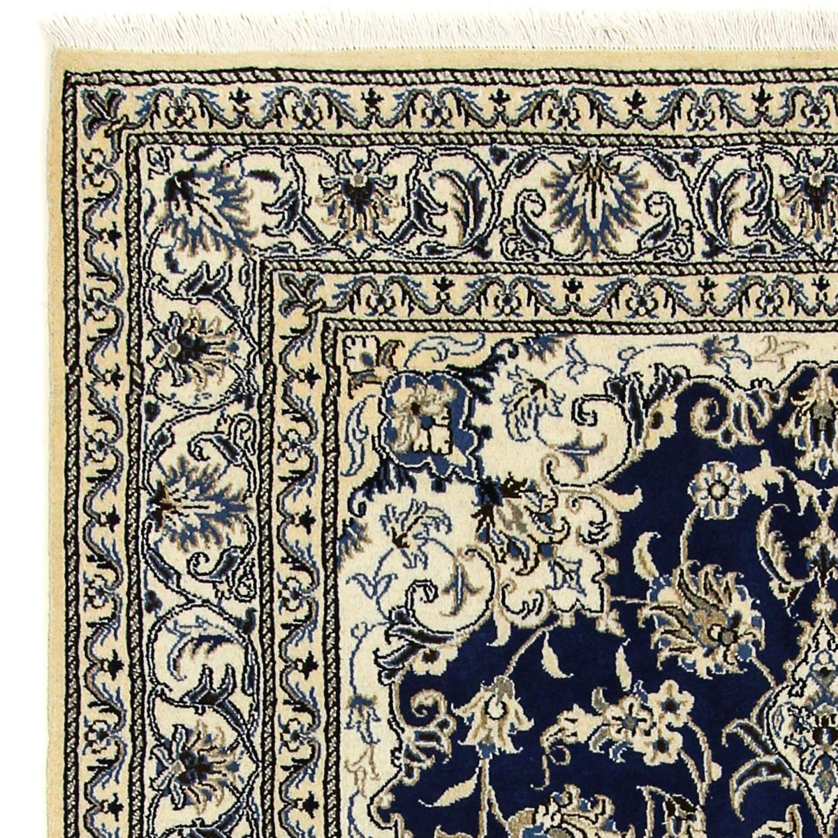 Perzisch tapijt - Nain - 198 x 151 cm - donkerblauw