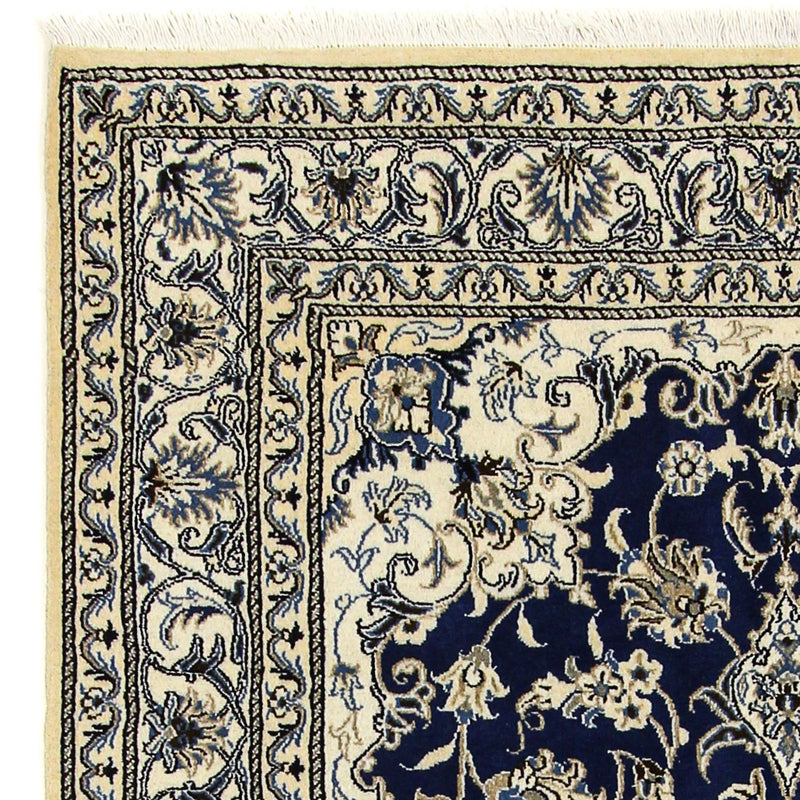 Perzisch tapijt - Nain - 198 x 151 cm - donkerblauw