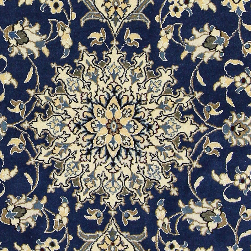 Perzisch tapijt - Nain - 196 x 145 cm - donkerblauw