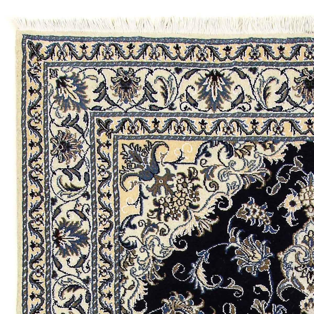 Perzisch tapijt - Nain - 206 x 147 cm - donkerblauw