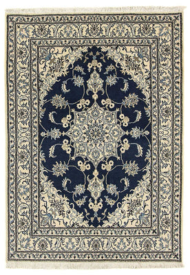 Perzisch tapijt - Nain - 206 x 153 cm - donkerblauw