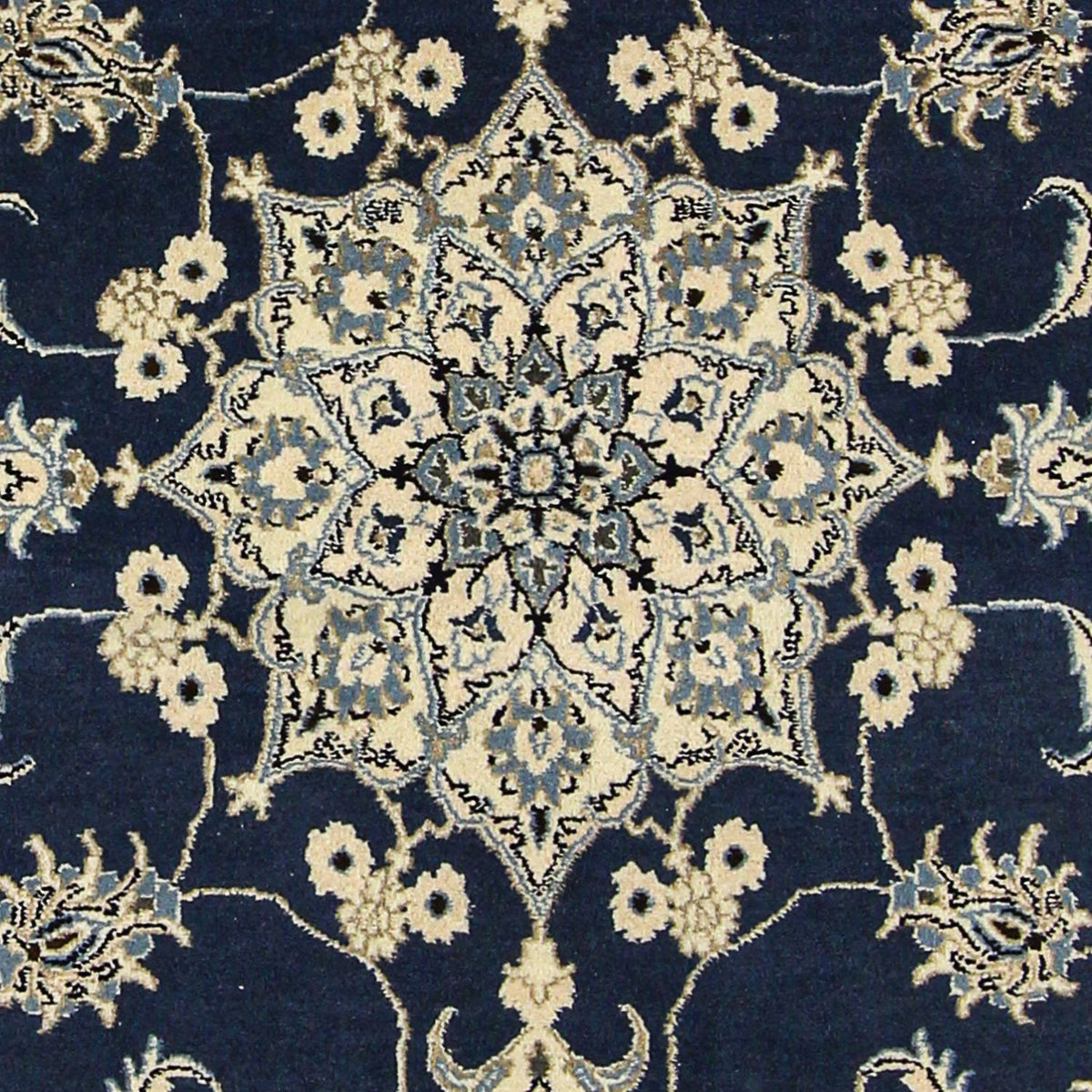 Perzisch tapijt - Nain - 206 x 153 cm - donkerblauw