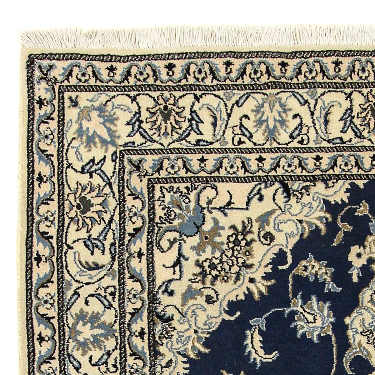 Perzisch tapijt - Nain - 206 x 153 cm - donkerblauw