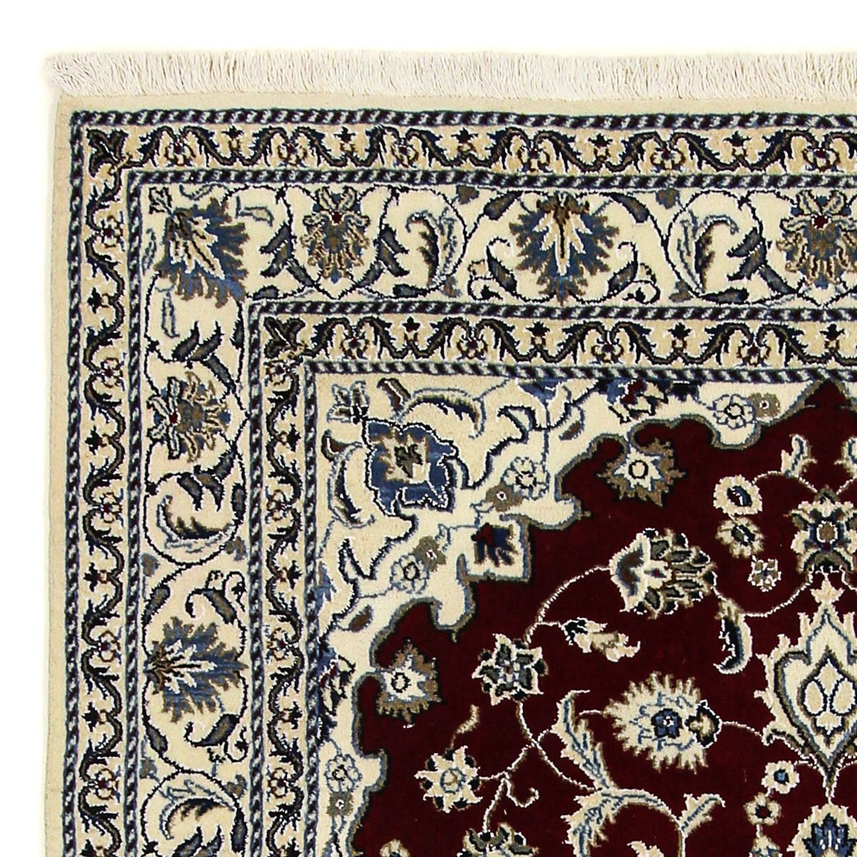 Perzisch tapijt - Nain - 191 x 150 cm - donkerrood