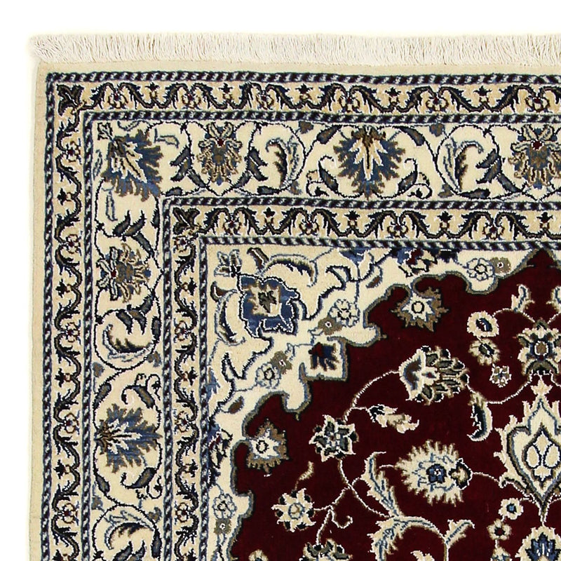 Perzisch tapijt - Nain - 191 x 150 cm - donkerrood