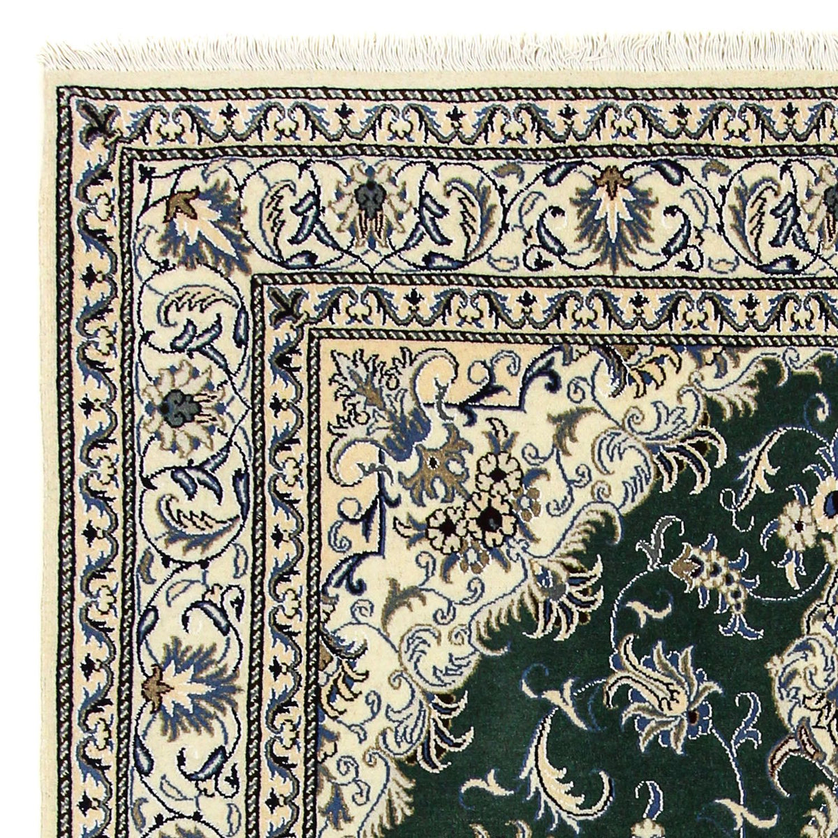 Perzisch tapijt - Nain - 245 x 170 cm - donkergroen