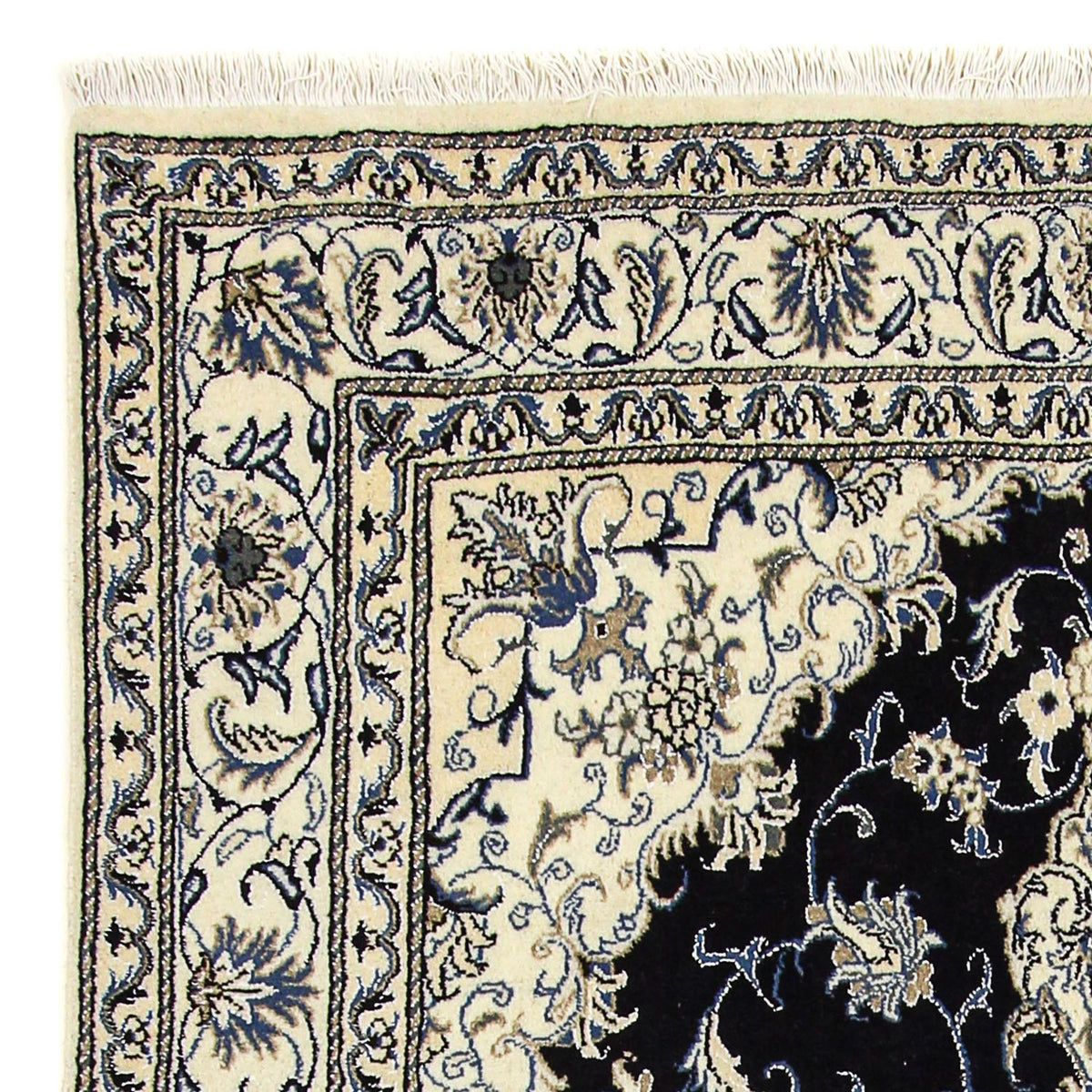 Perzisch tapijt - Nain - 240 x 166 cm - donkerblauw