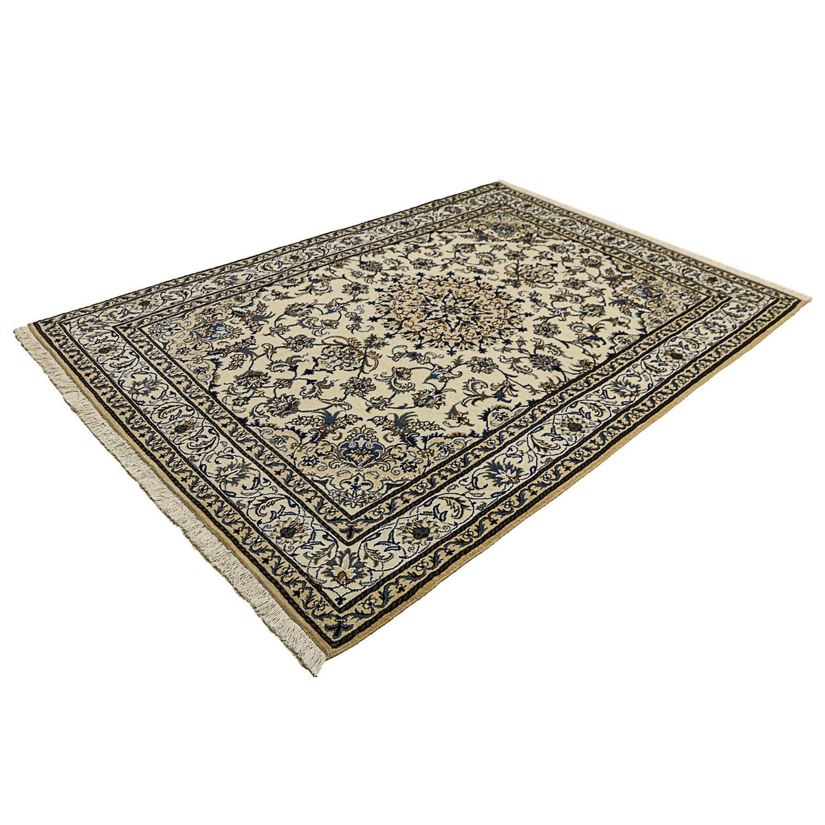 Perzisch tapijt - Nain - 240 x 167 cm - beige