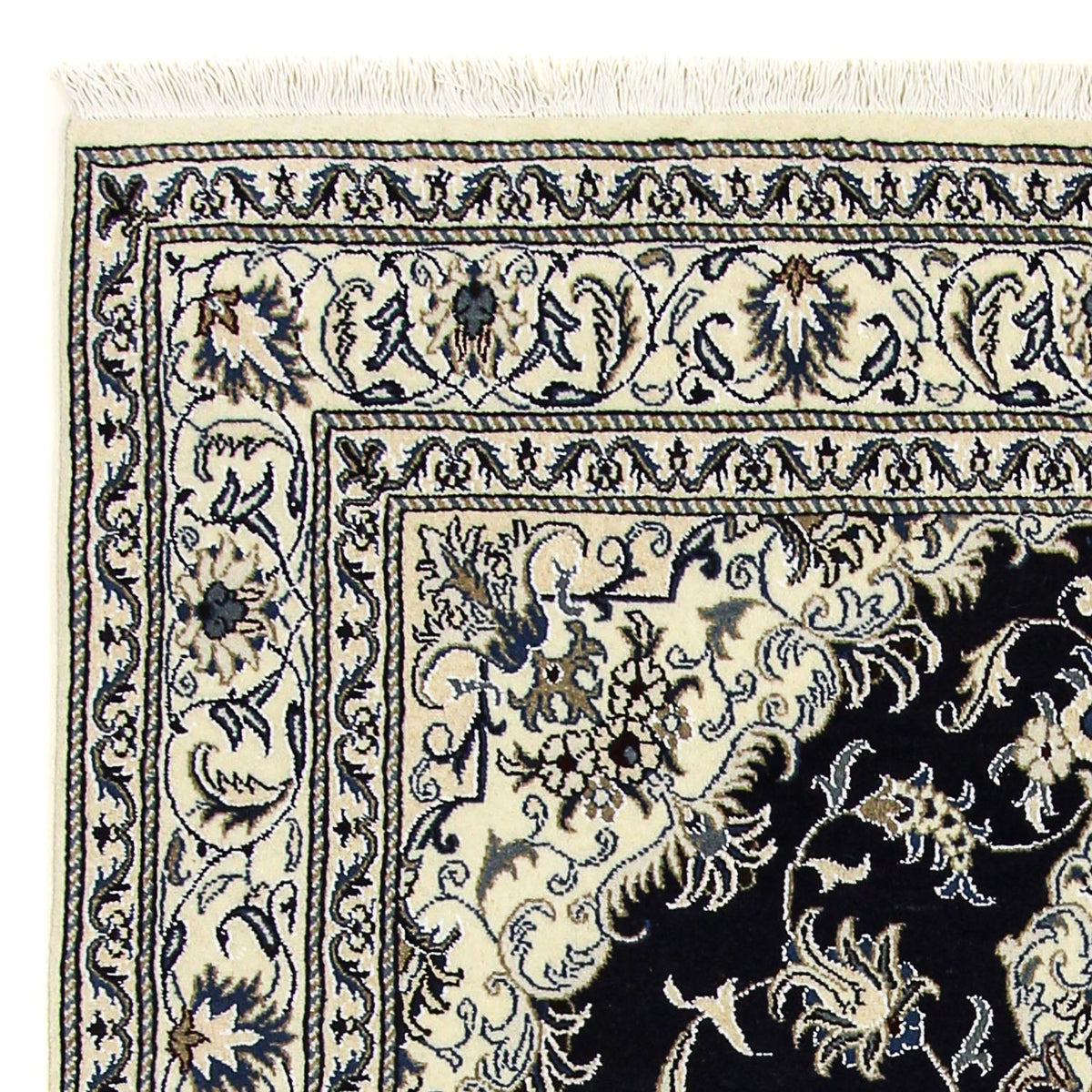 Perzisch tapijt - Nain - 238 x 166 cm - donkerblauw