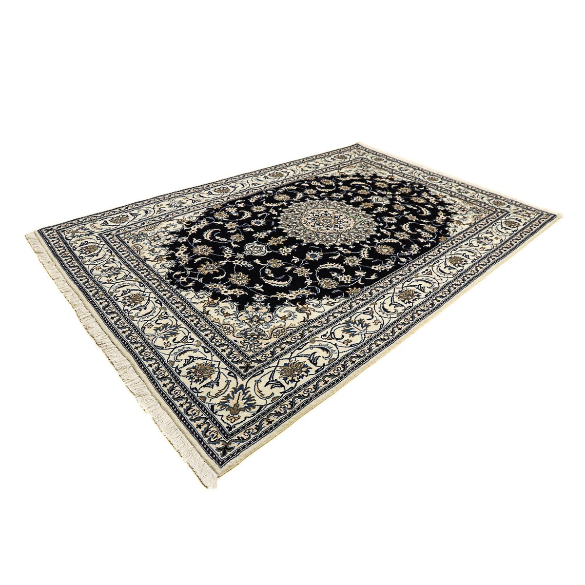 Perzisch tapijt - Nain - 300 x 200 cm - donkerblauw