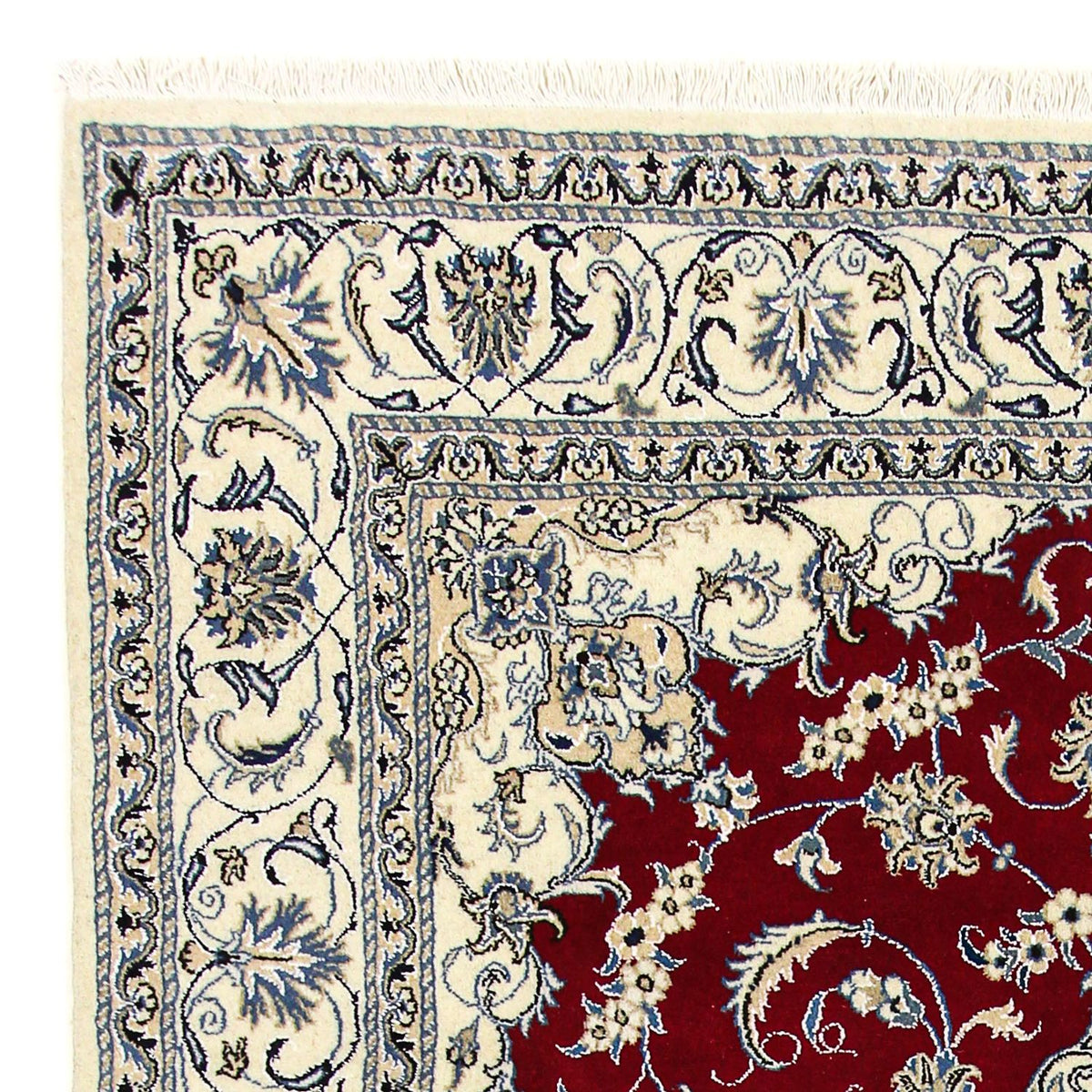 Perzisch tapijt - Nain - 295 x 193 cm - donkerrood