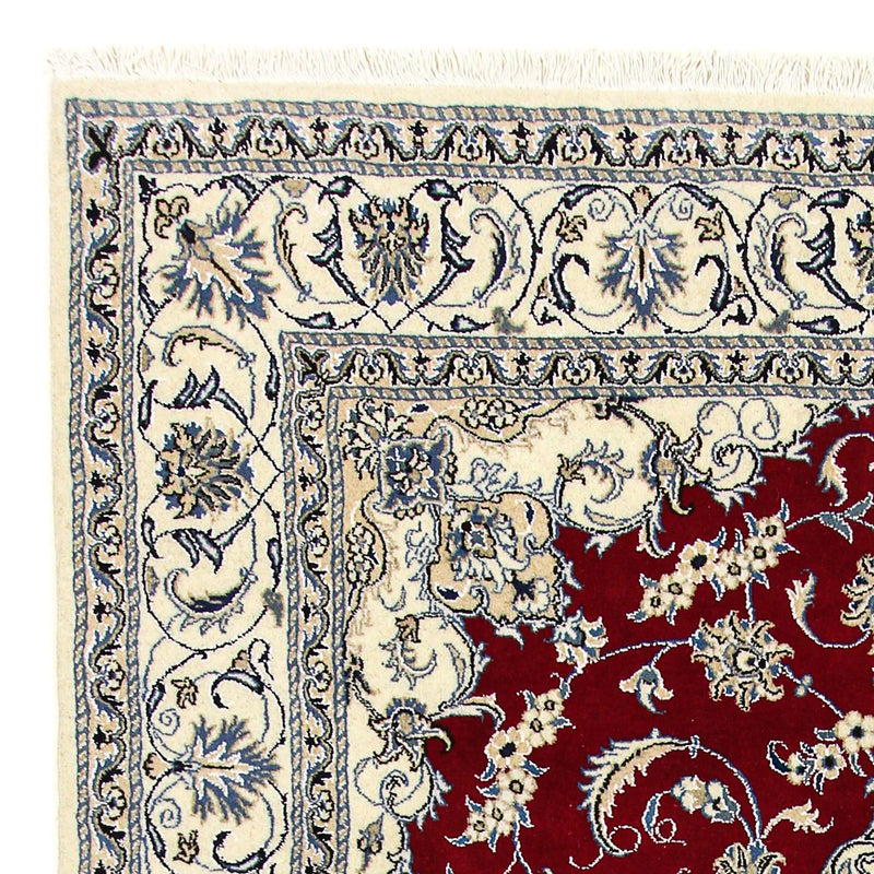 Perzisch tapijt - Nain - 295 x 193 cm - donkerrood