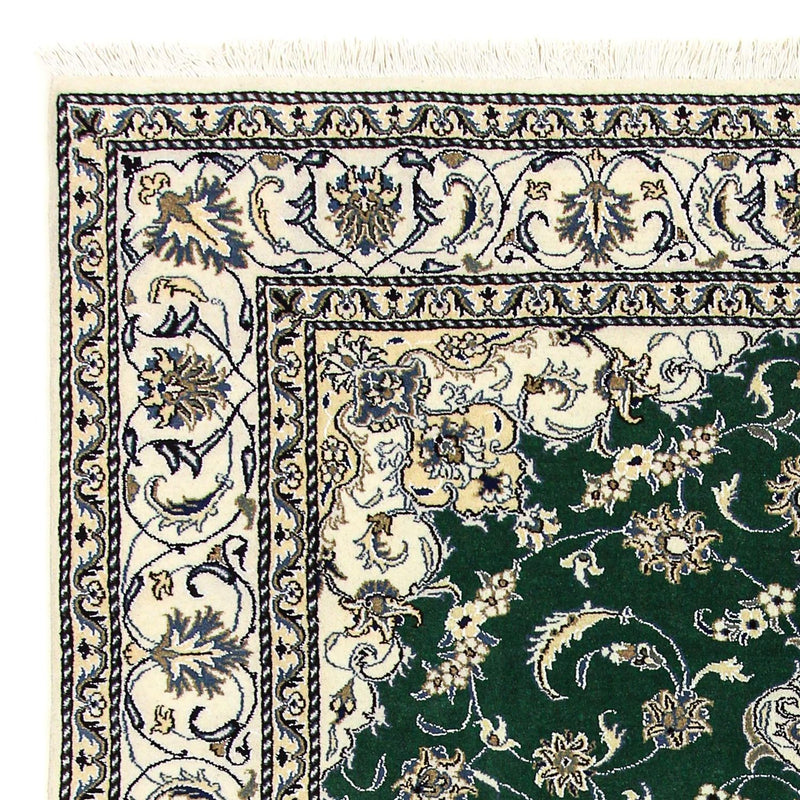 Perzisch tapijt - Nain - 286 x 200 cm - donkergroen