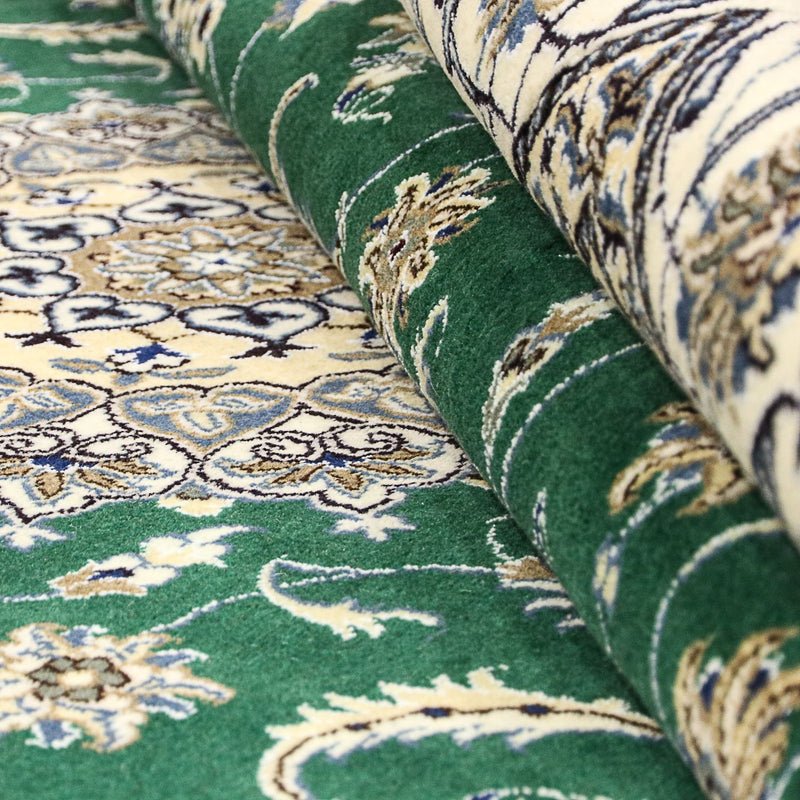 Perzisch tapijt - Nain - 286 x 200 cm - donkergroen