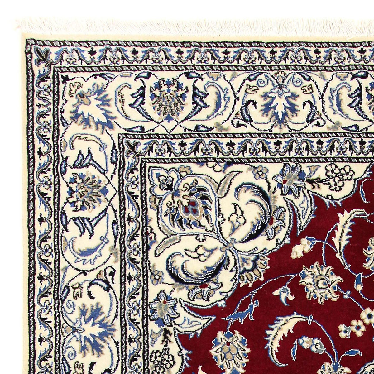 Perzisch tapijt - Nain - 295 x 194 cm - donkerrood