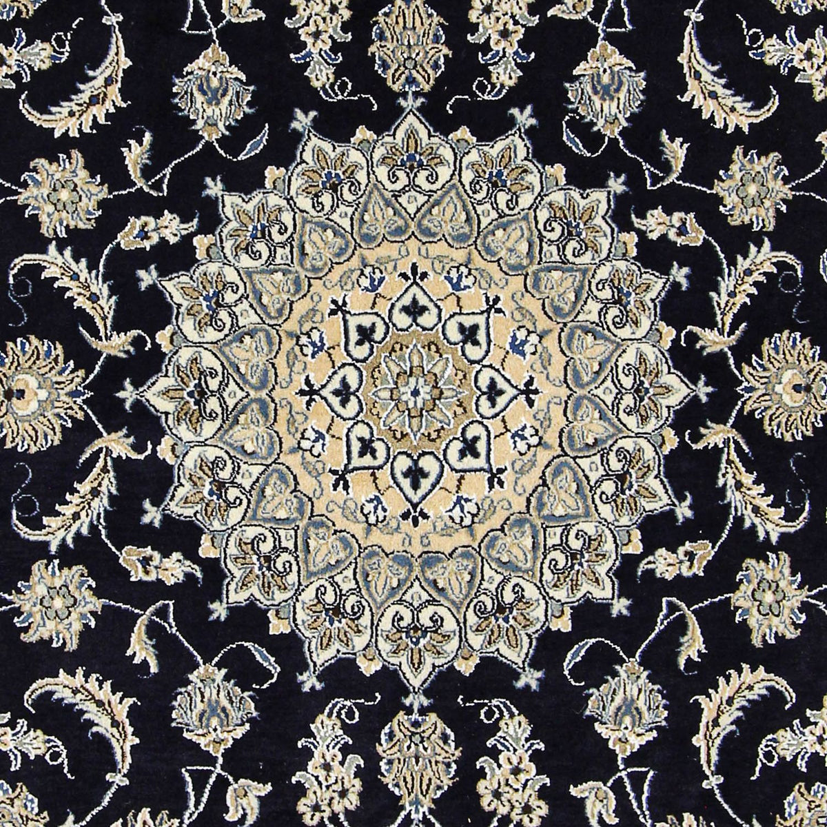 Perzisch tapijt - Nain - 305 x 193 cm - donkerblauw