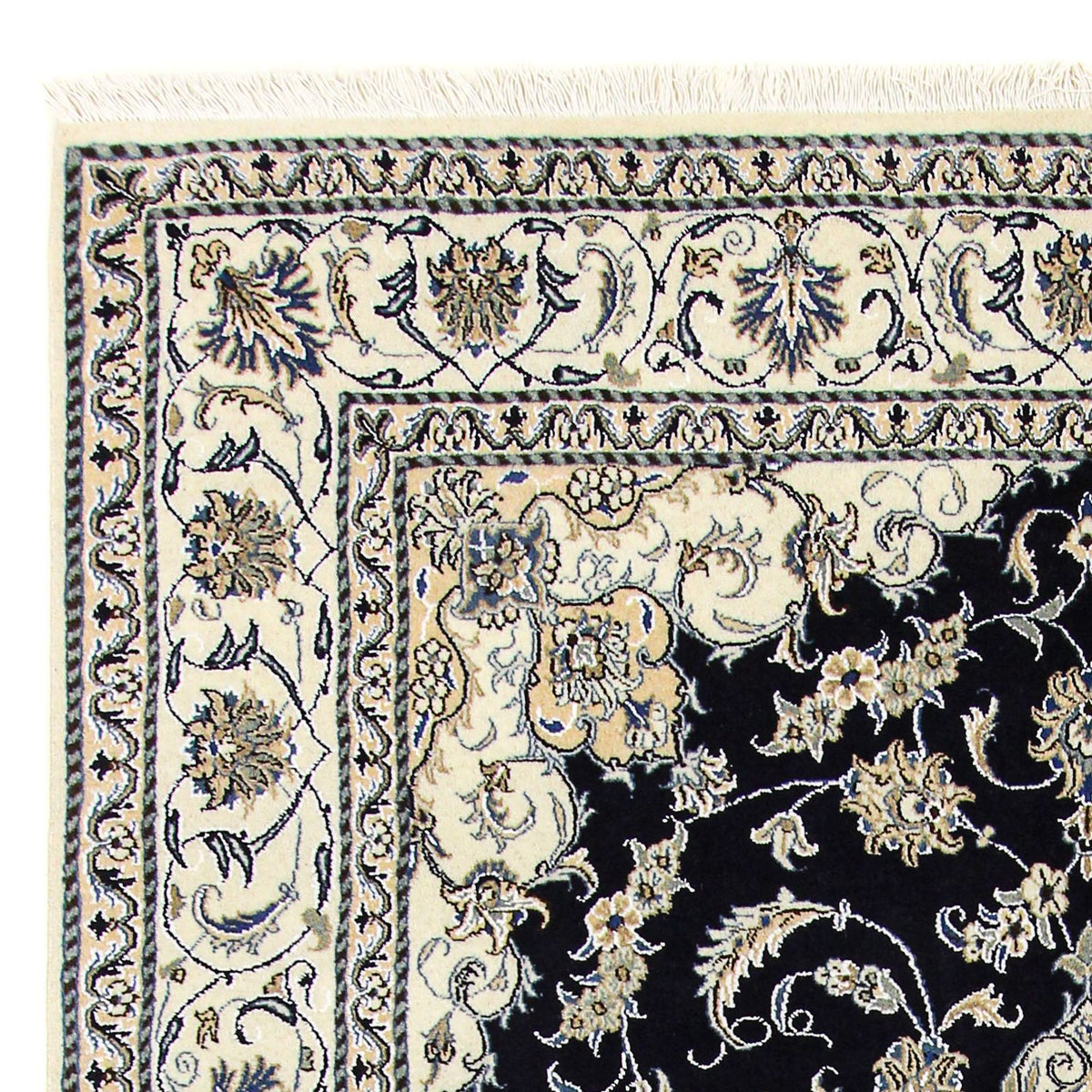 Perzisch tapijt - Nain - 305 x 193 cm - donkerblauw