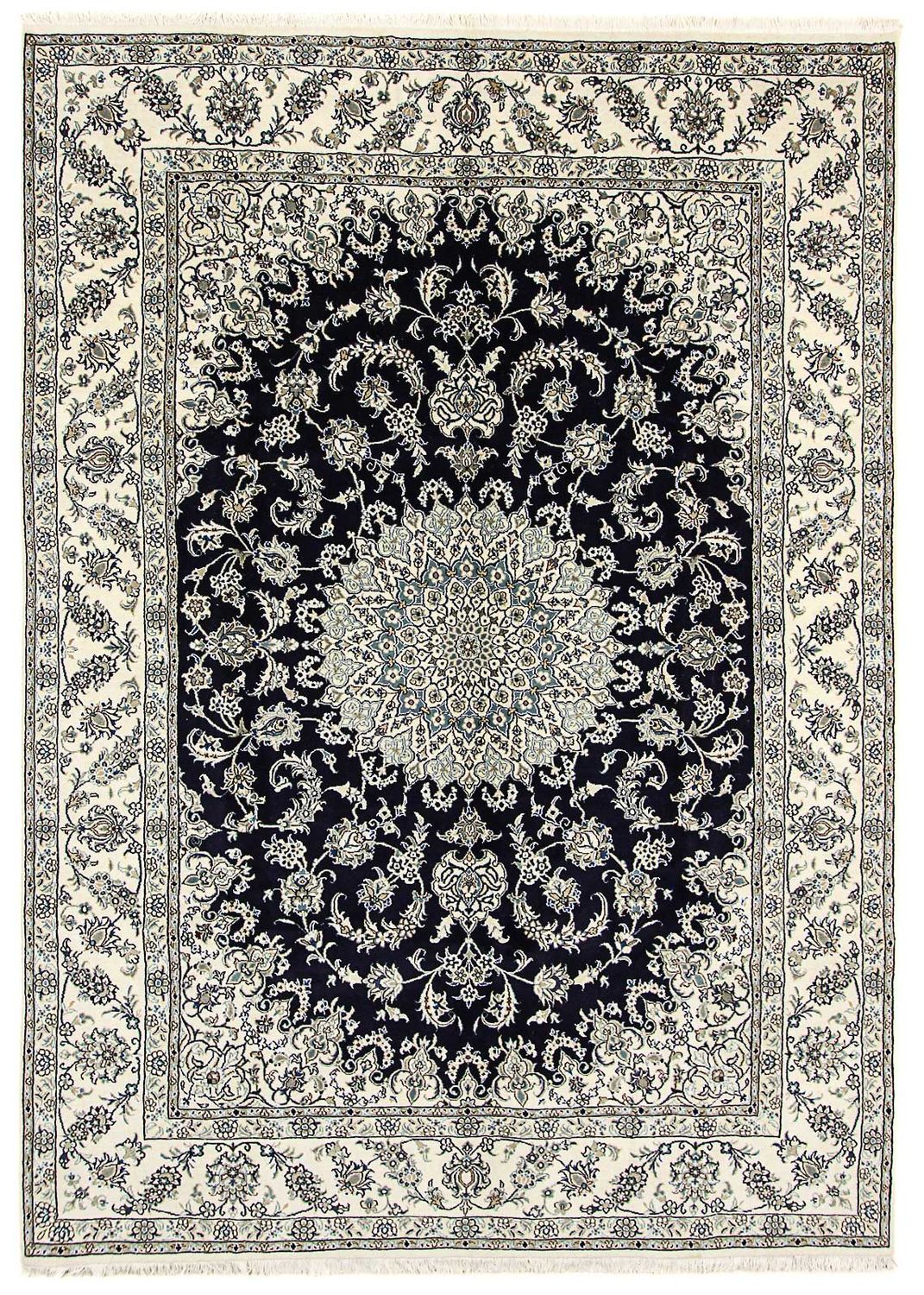 Perzisch tapijt - Nain - 343 x 251 cm - donkerblauw