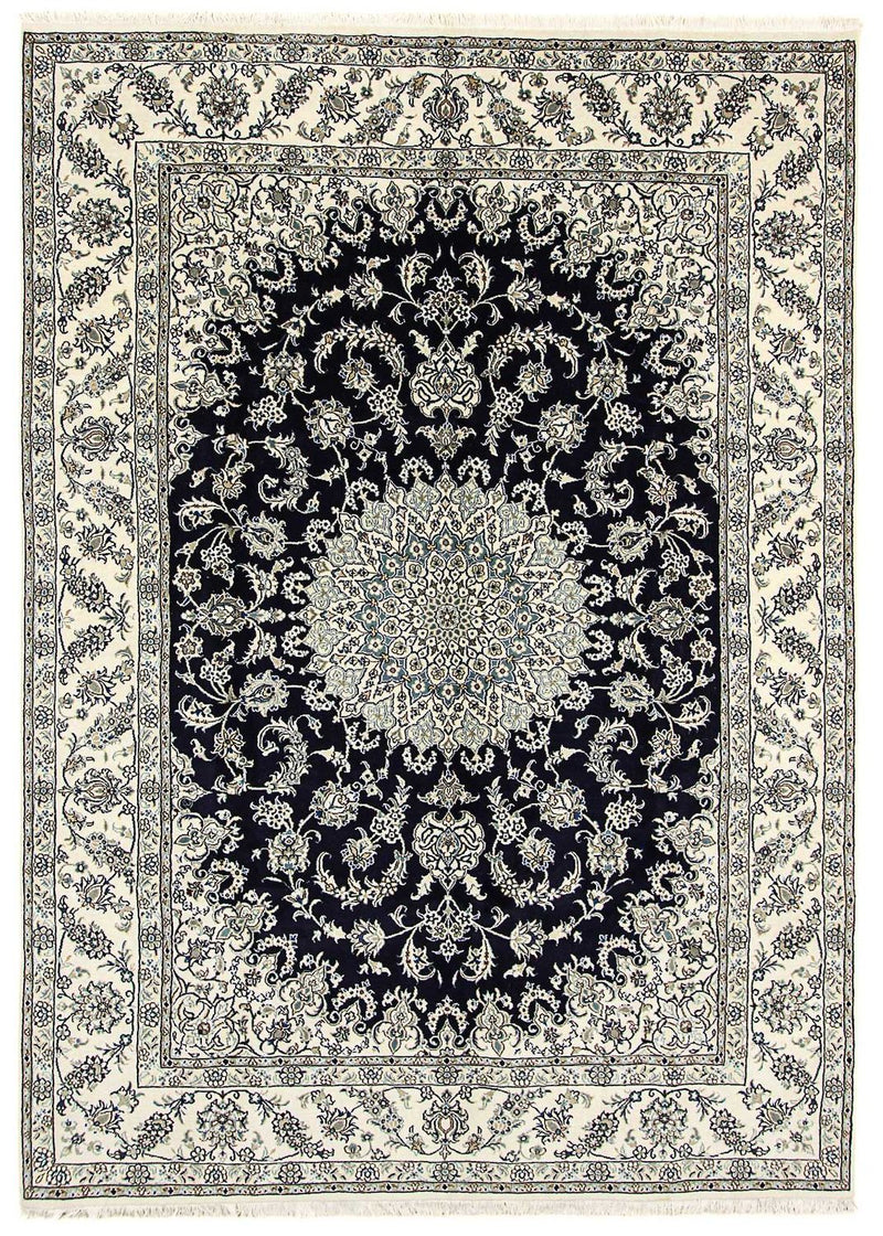 Perzisch tapijt - Nain - 343 x 251 cm - donkerblauw