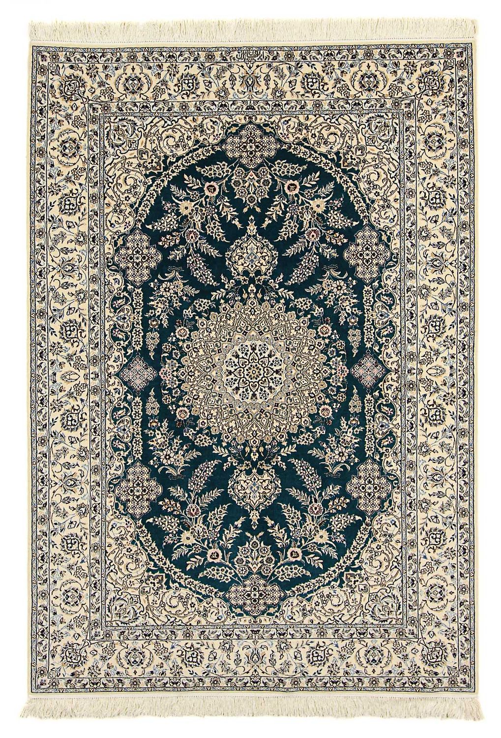 Perzisch tapijt - Nain - Premium - 234 x 156 cm - donkerblauw