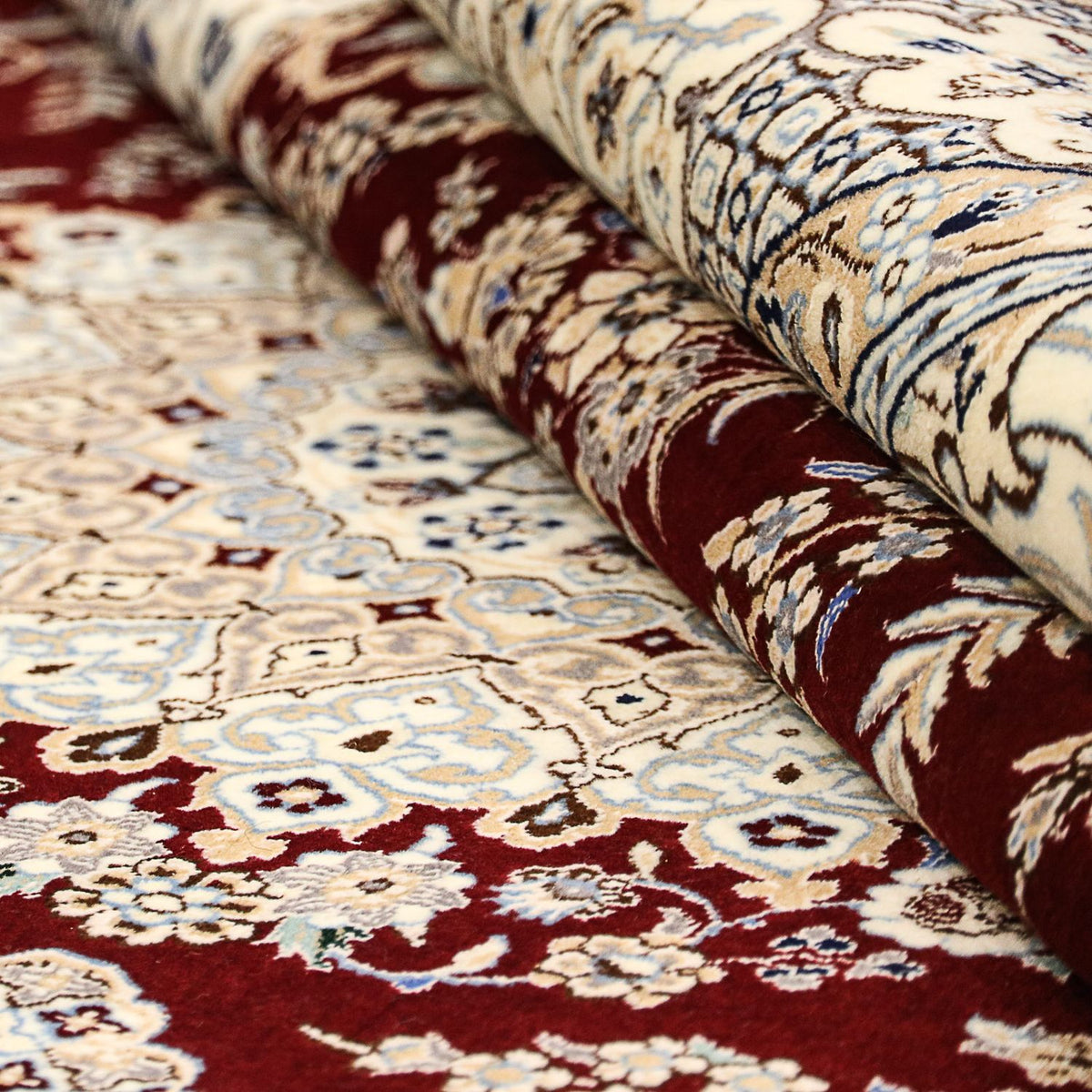 Perzisch tapijt - Nain - Premium - 245 x 151 cm - donkerblauw