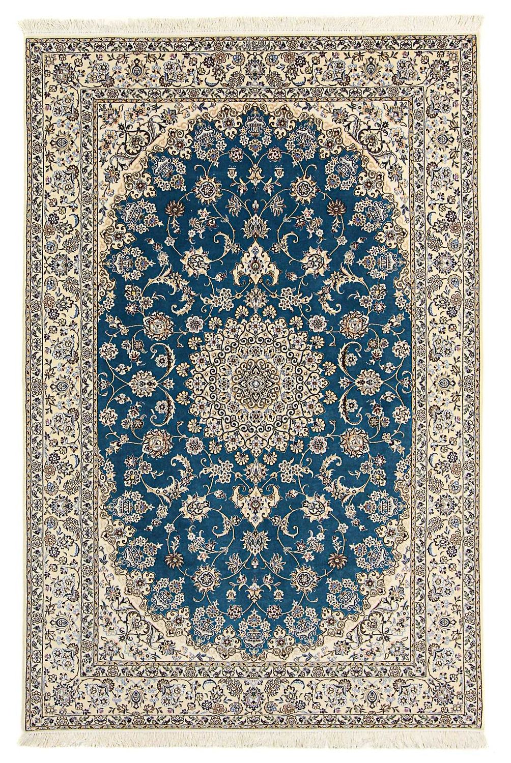 Perzisch tapijt - Nain - Premium - 236 x 154 cm - blauw
