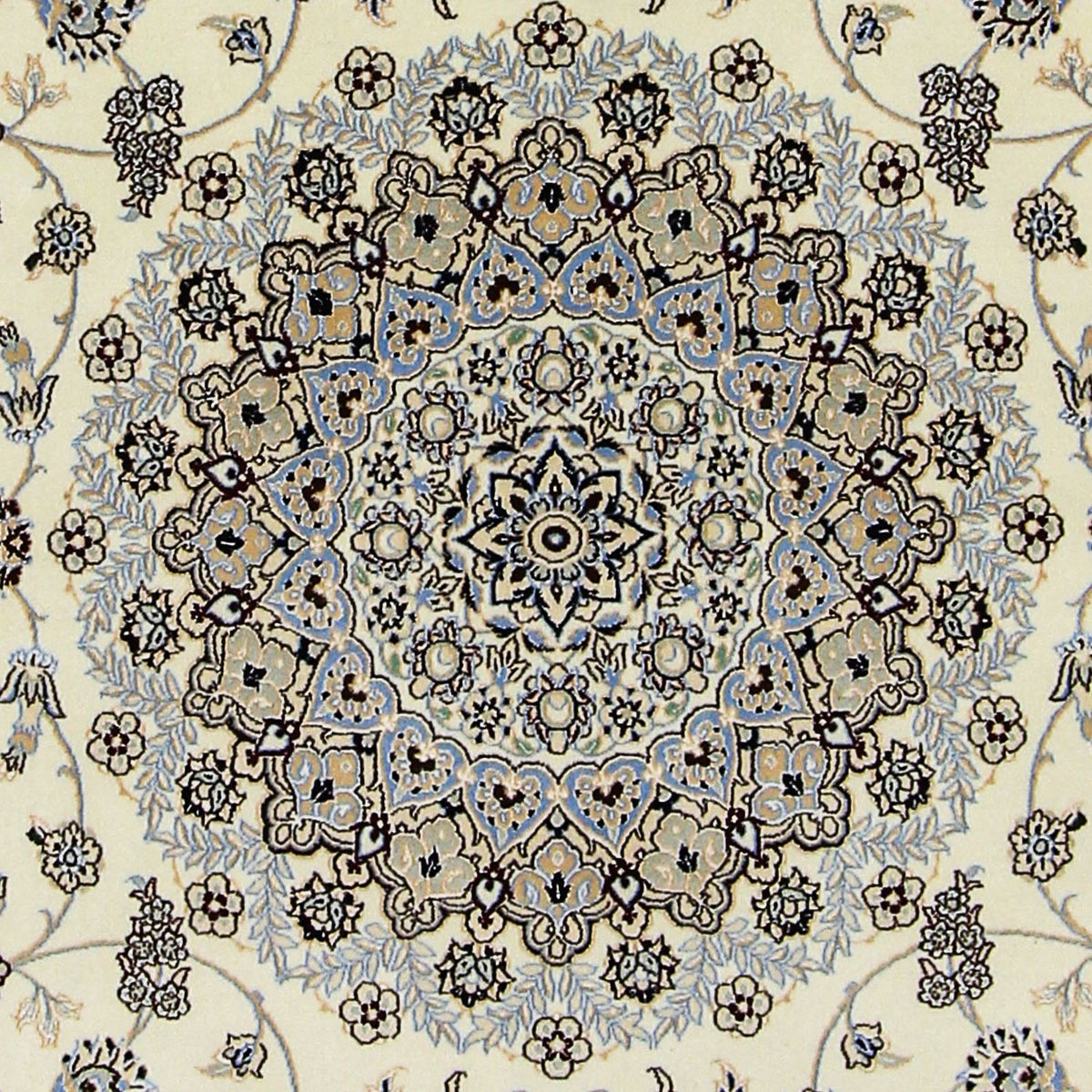 Perzisch tapijt - Nain - Premium vierkant  - 205 x 205 cm - beige