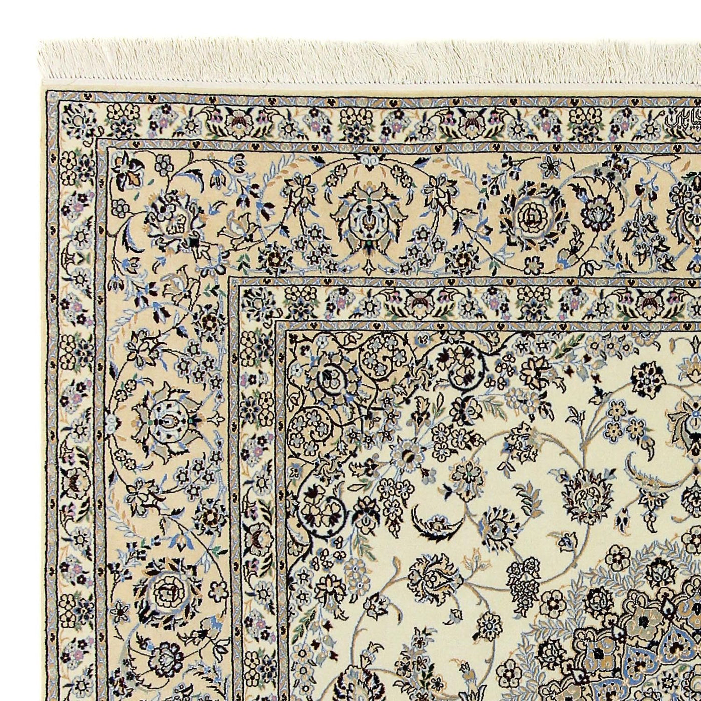 Perzisch tapijt - Nain - Premium vierkant  - 205 x 205 cm - beige