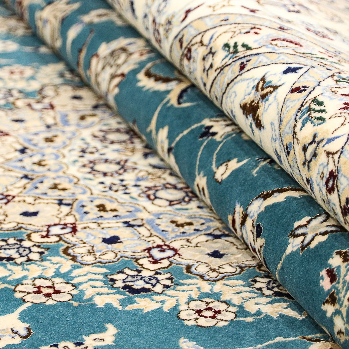 Perzisch tapijt - Nain - Premium - 244 x 200 cm - donkerblauw