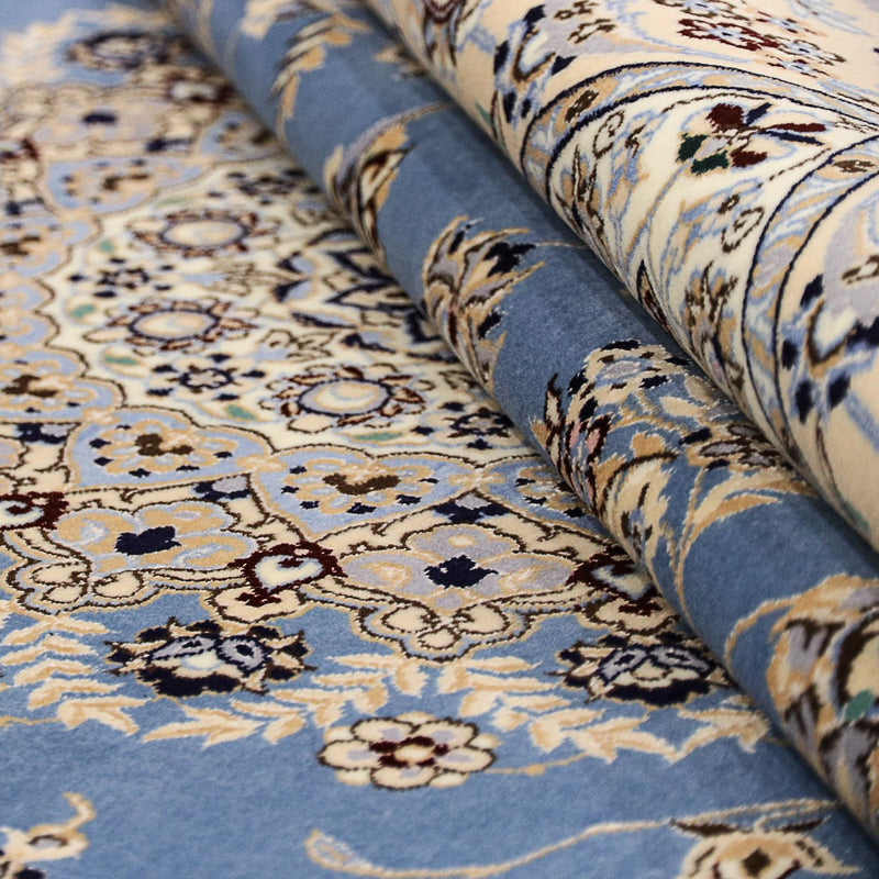 Perzisch tapijt - Nain - Premium - 255 x 206 cm - blauw