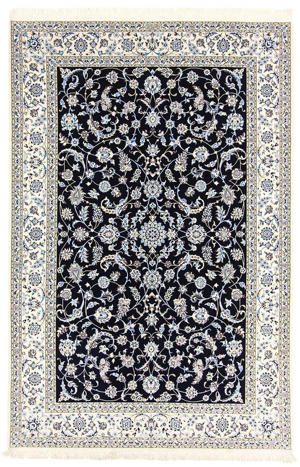Perzisch tapijt - Nain - Premium - 300 x 200 cm - donkerblauw