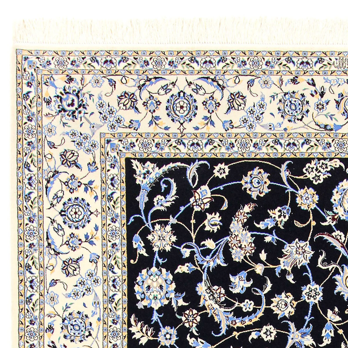 Perzisch tapijt - Nain - Premium - 300 x 200 cm - donkerblauw