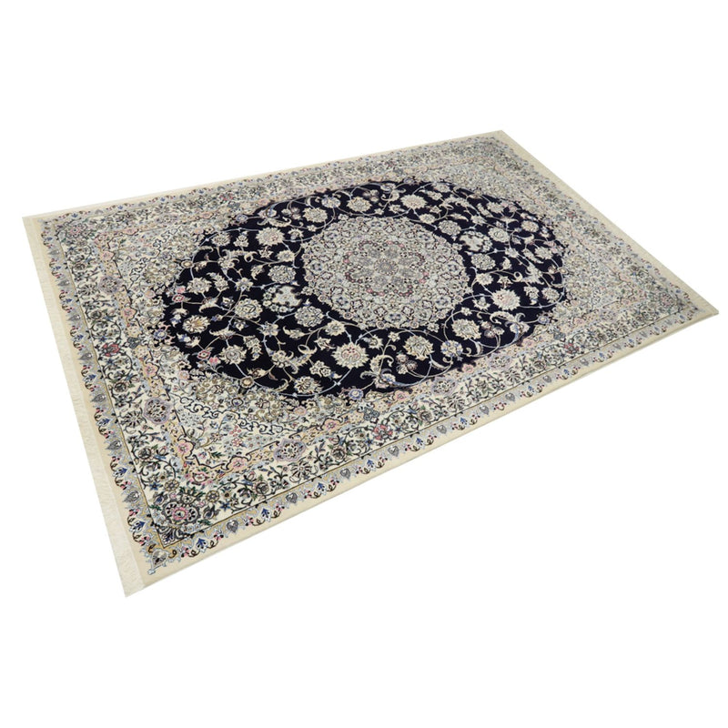 Perzisch tapijt - Nain - Koninklijk - 309 x 205 cm - donkerblauw