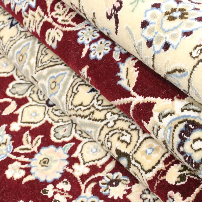 Perzisch tapijt - Nain - Koninklijk - 303 x 202 cm - wijnrood