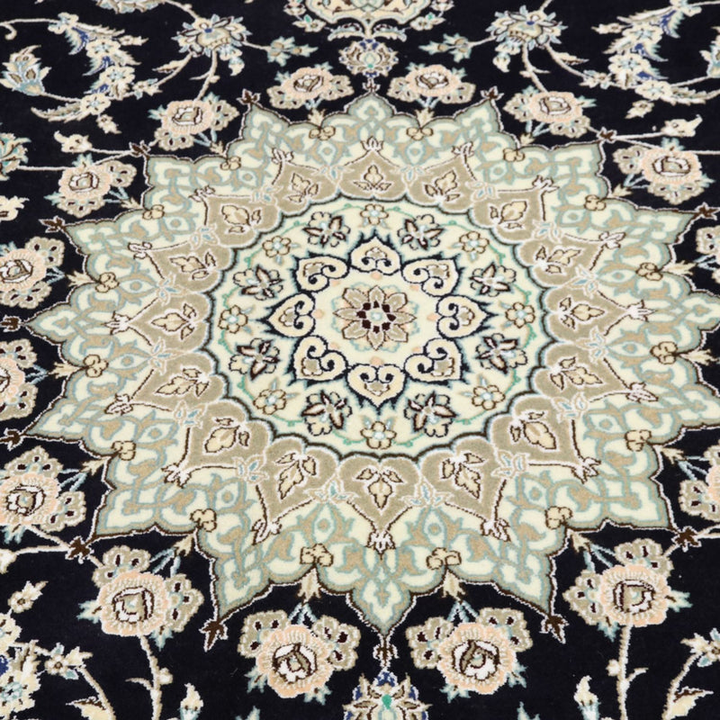 Perzisch tapijt - Nain - Koninklijk - 345 x 246 cm - donkerblauw