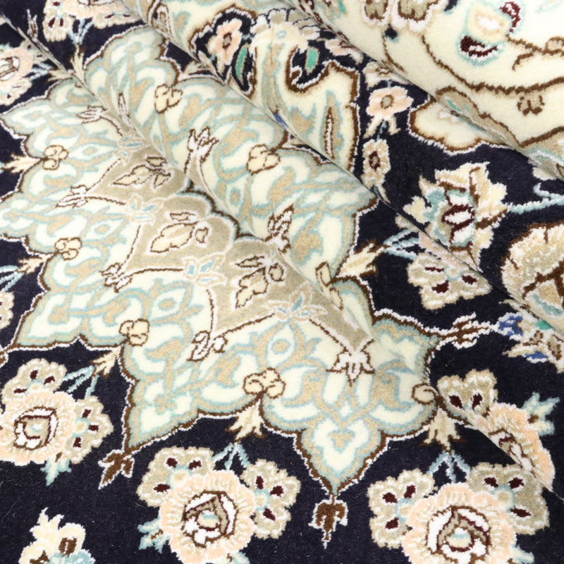 Perzisch tapijt - Nain - Koninklijk - 345 x 246 cm - donkerblauw