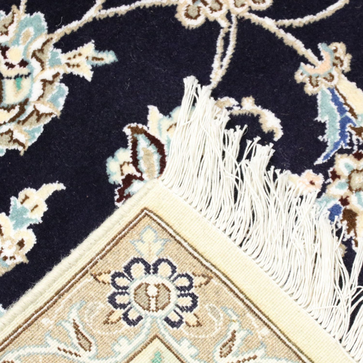 Perzisch tapijt - Nain - Koninklijk - 345 x 246 cm - donkerblauw