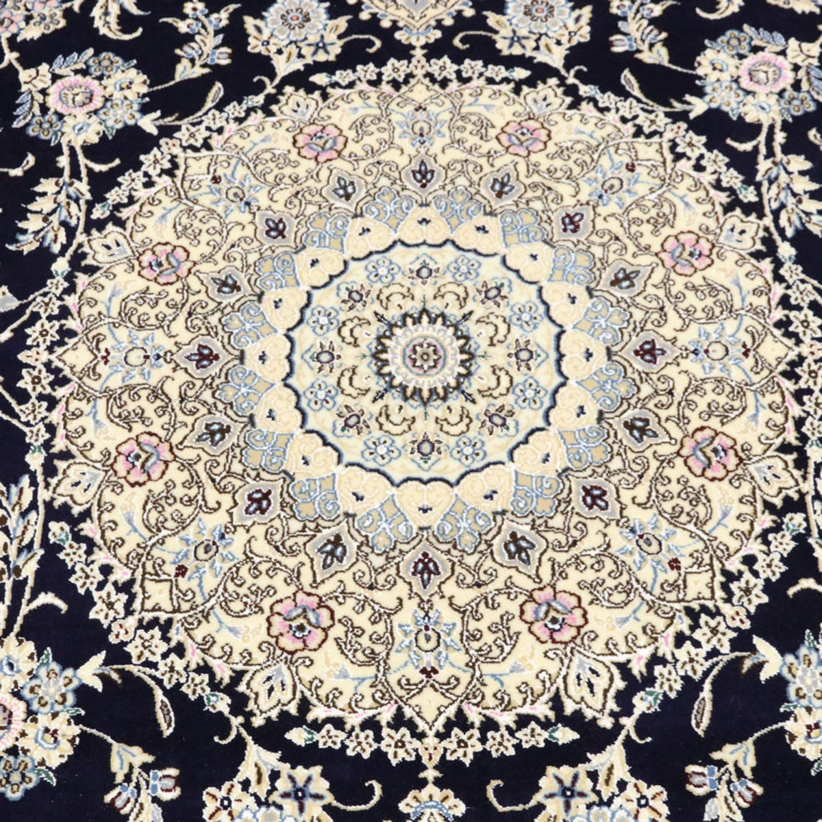 Perzisch tapijt - Nain - Koninklijk - 304 x 250 cm - donkerblauw