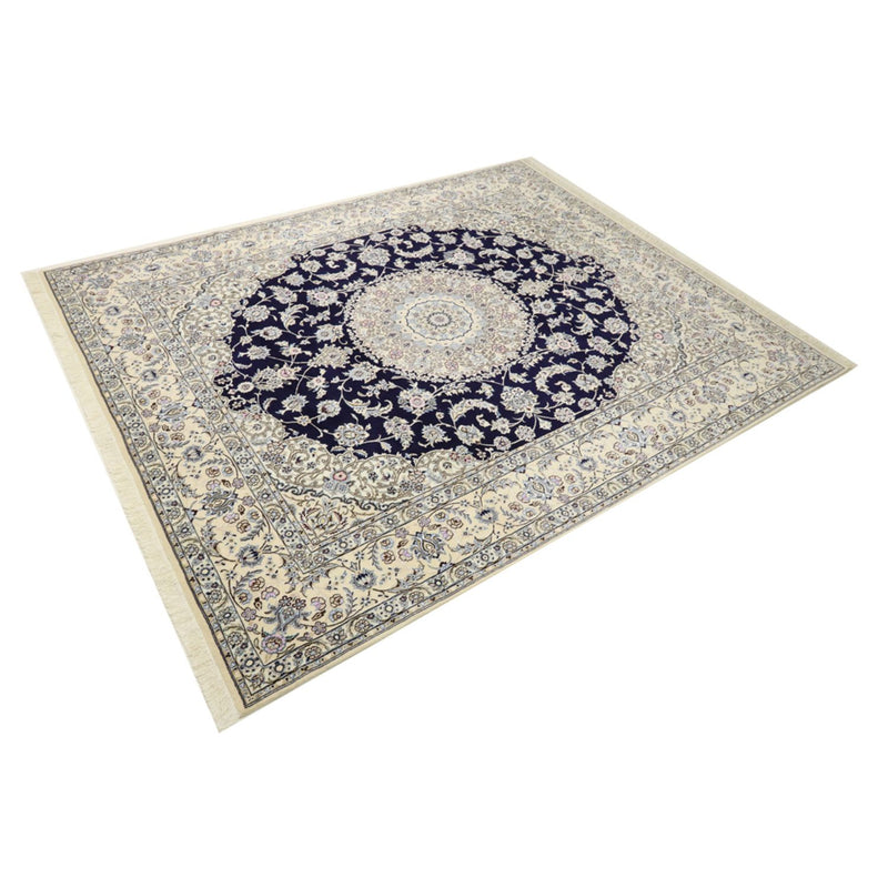 Perzisch tapijt - Nain - Koninklijk - 304 x 250 cm - donkerblauw