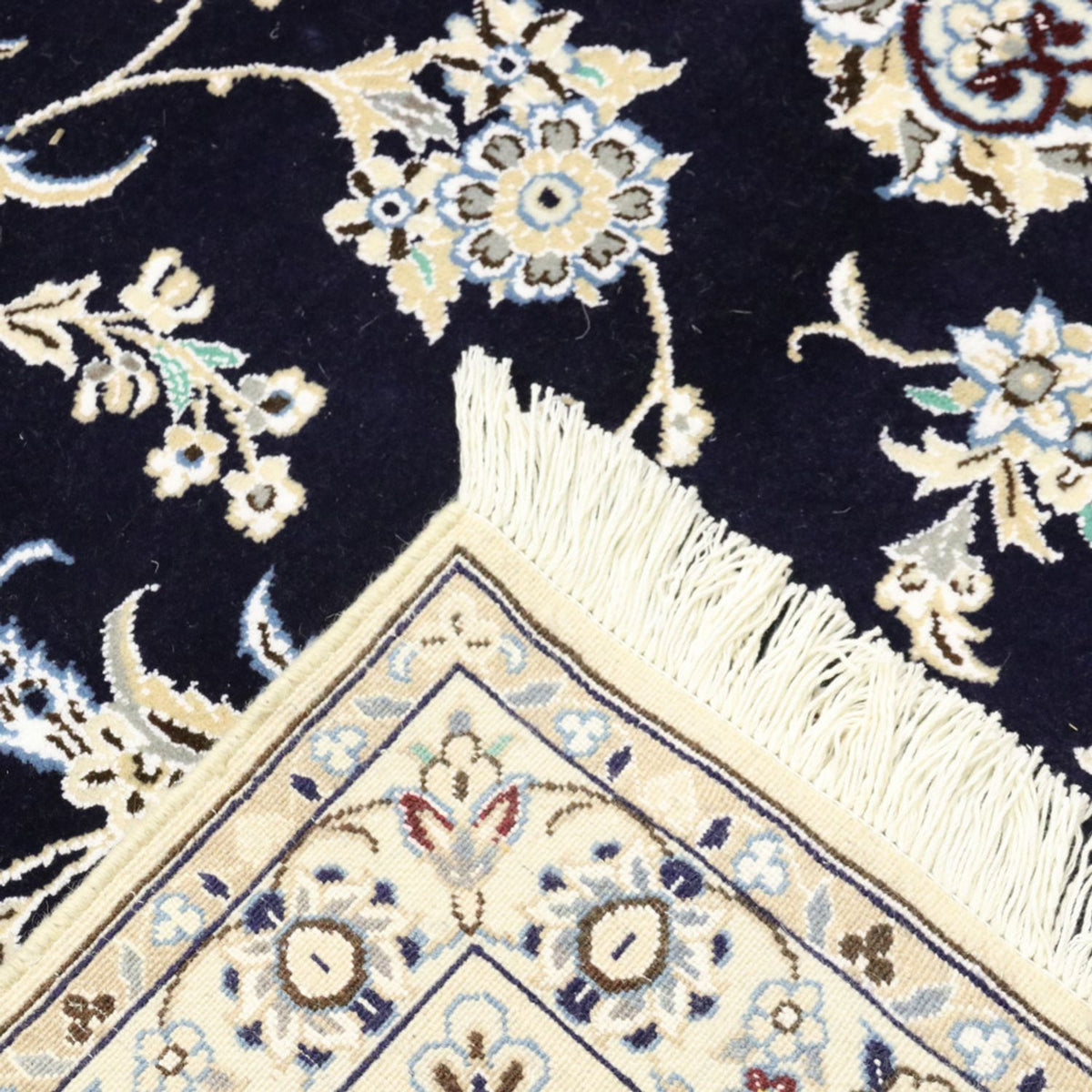 Perzisch tapijt - Nain - Koninklijk - 360 x 248 cm - donkerblauw