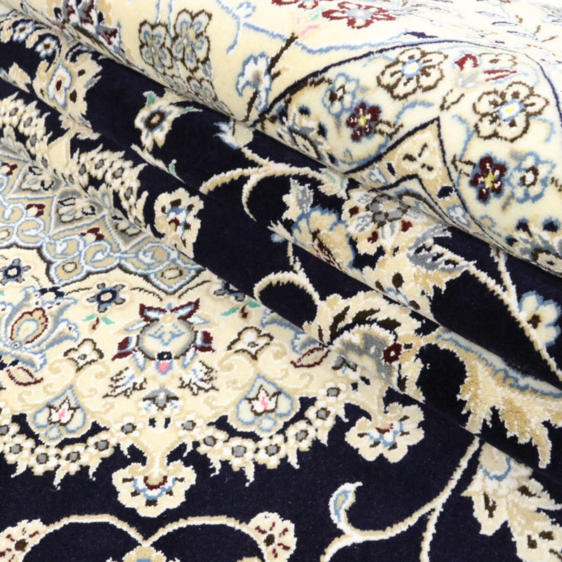Perzisch tapijt - Nain - Koninklijk - 350 x 246 cm - donkerblauw