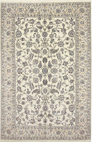 Perzisch tapijt - Nain - Koninklijk - 308 x 204 cm - crème