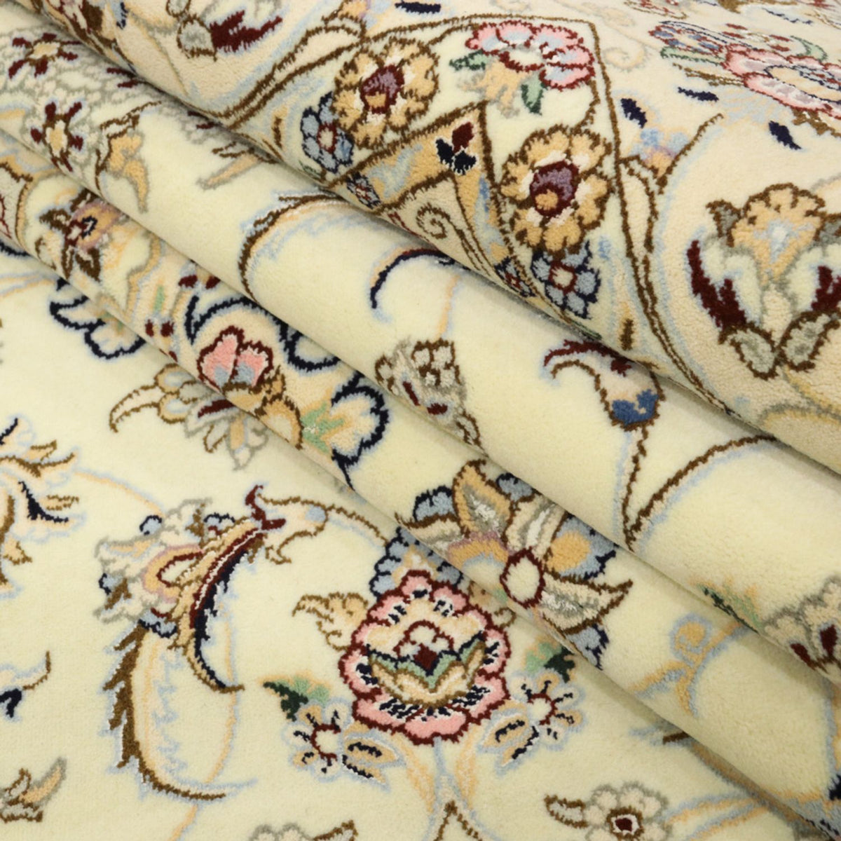 Perzisch tapijt - Nain - Koninklijk - 307 x 208 cm - crème