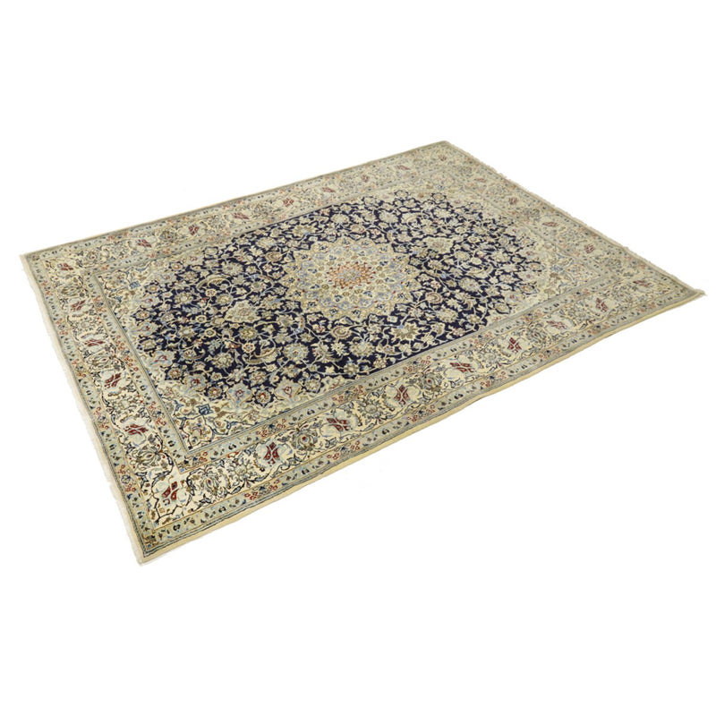 Perzisch tapijt - Nain - Koninklijk - 296 x 203 cm - donkerblauw