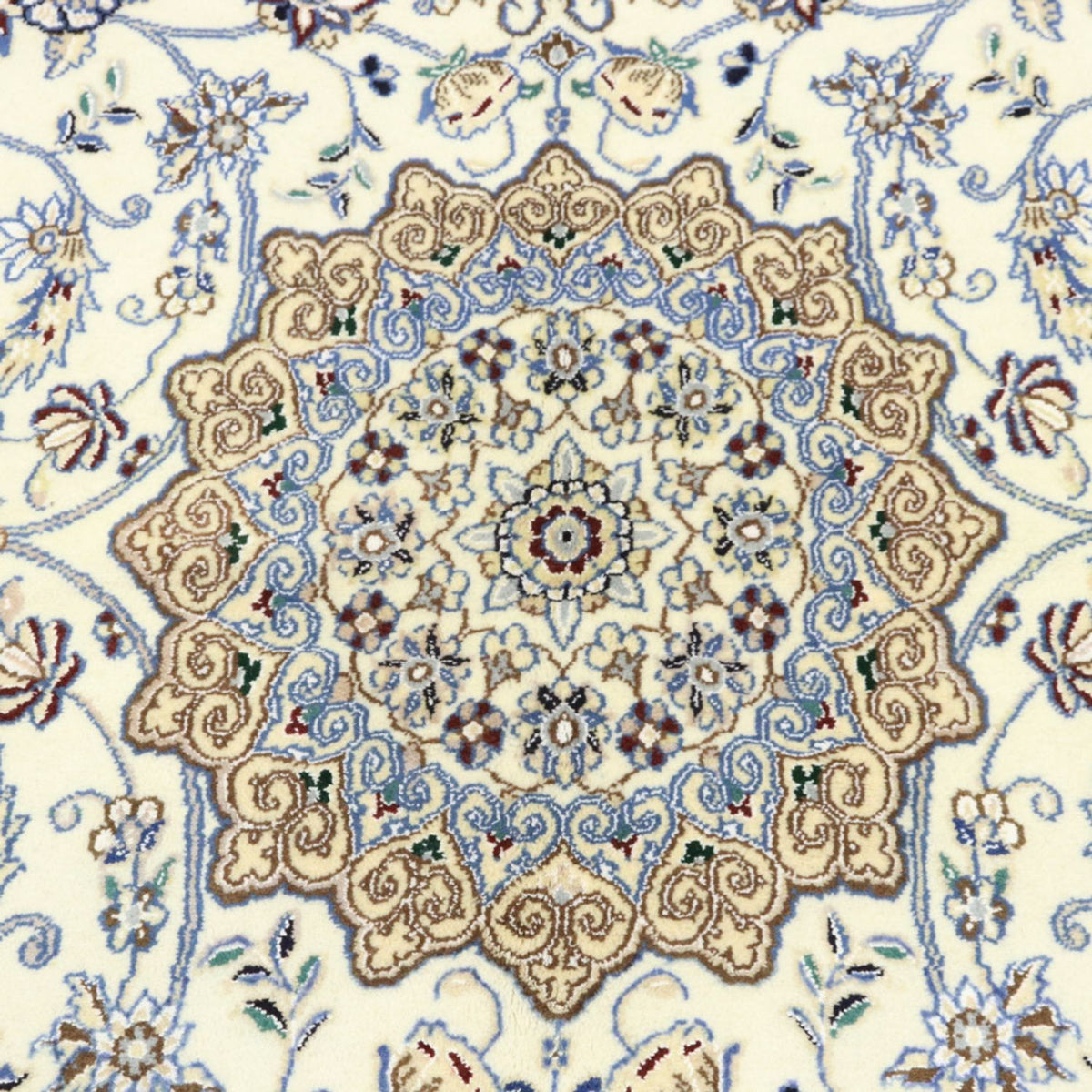 Perzisch tapijt - Nain - Koninklijk - 211 x 133 cm - beige