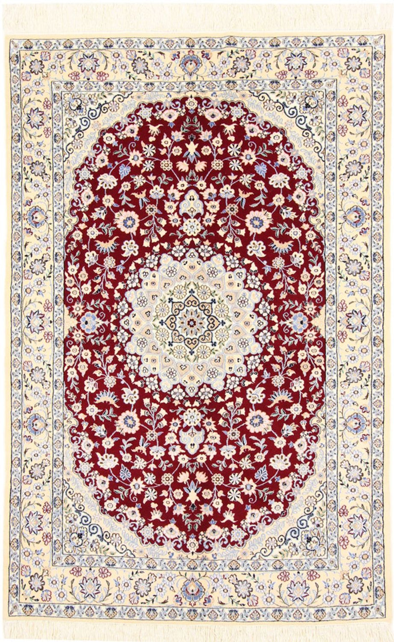 Perzisch tapijt - Nain - Koninklijk - 200 x 132 cm - rood