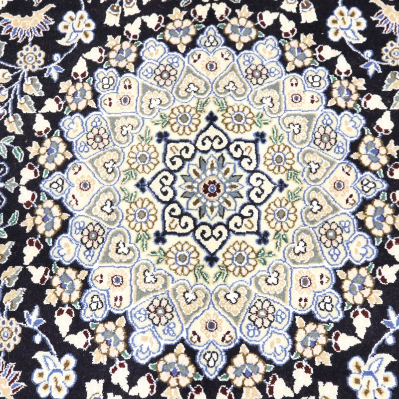 Perzisch tapijt - Nain - Koninklijk - 202 x 130 cm - donkerblauw