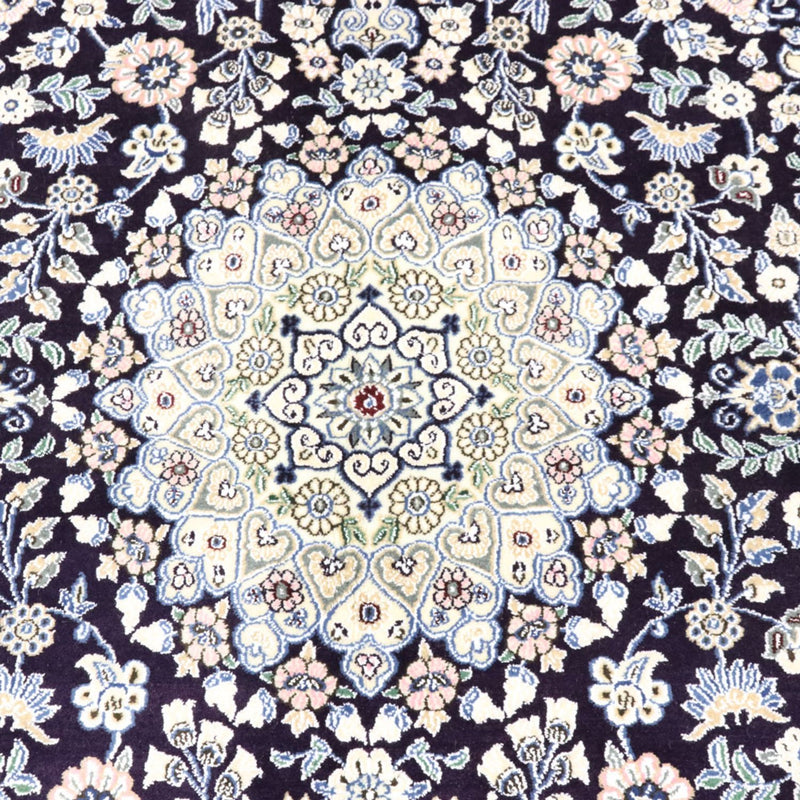 Perzisch tapijt - Nain - Koninklijk - 204 x 128 cm - donkerblauw