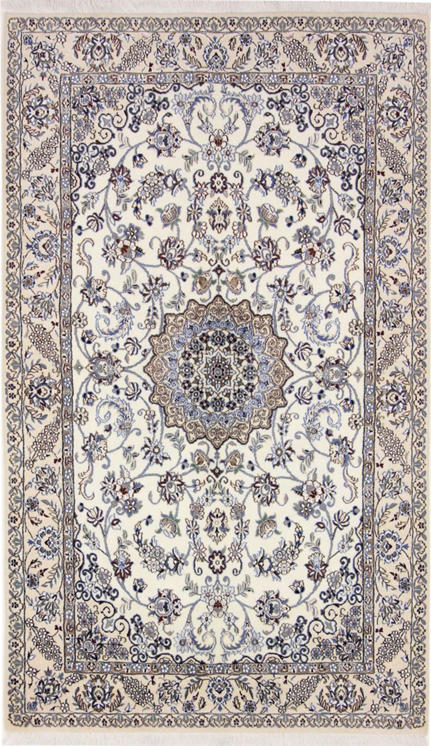 Perzisch tapijt - Nain - Koninklijk - 215 x 126 cm - beige
